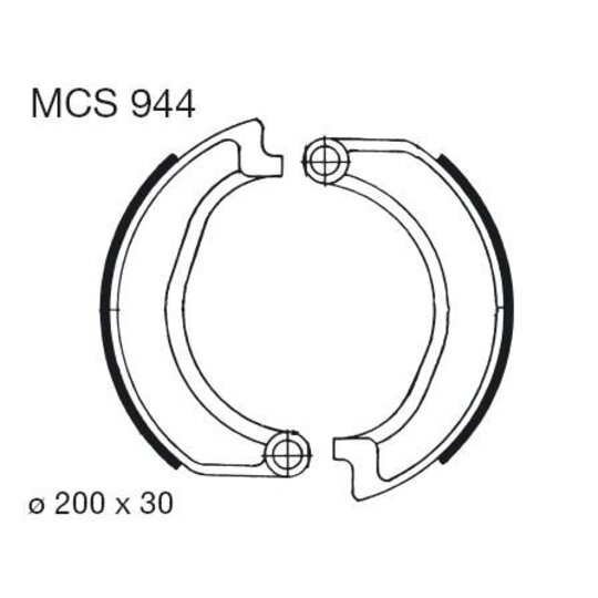 Brzdové čeľuste LUCAS MCS 944